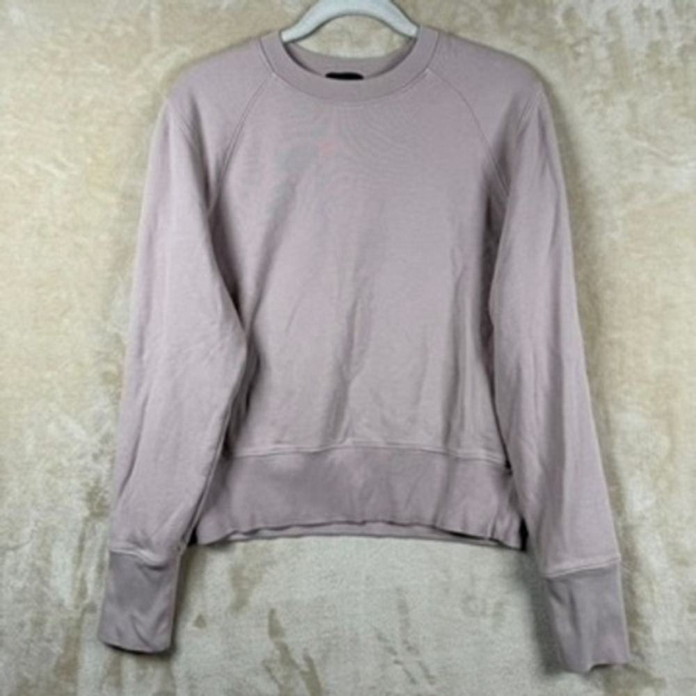 ATM Anthony Thomas Melillo Mauve Pink Cotton French Terry Sweatshirt Raglan Soft